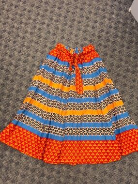 Ankara Wax Print Maxi Skirt O/S